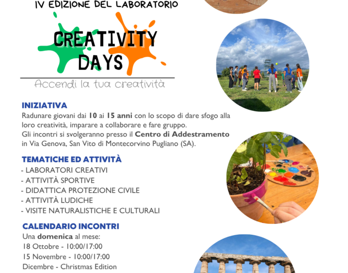 Volantino Creativity Days 2026-27