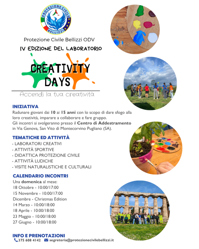 Volantino Creativity Days 2026-27